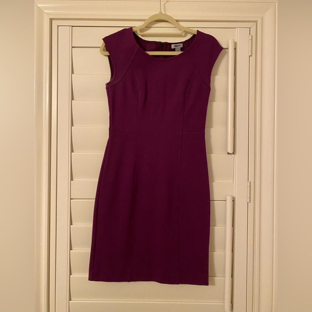 DKNY deep burgundy/purple dress.  Size 2
